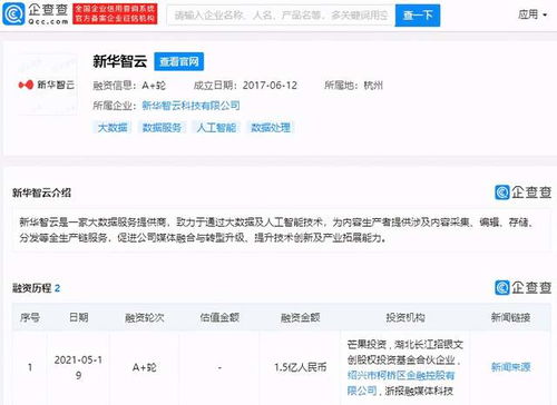 芒果超媒戰略投資新華智云，攜手阿里巴巴布局大數據服務新生態